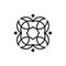 Mandala Ornaments with Flower Patterns Bloom logo design inspiration