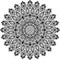 Mandala pattern black and white good