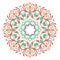 Mandala. Round Colored Ornament Pattern.