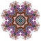 Mandala round ornament, floral geometric circular pattern