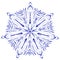 Mandala snowflake - digital art