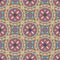 Mandala texture in bright colors. Abstract vector background. Seamless pattern on indian style.