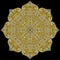 Mandala texture with golden mosaics in the Byzantine style/Antique mosaic/Mosaic tiles in antique style. Cobblestone texture