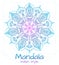 Mandala thin line indian style