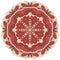 Mandala. Zentangl round ornament.