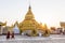 MANDALAY,MYANMAR-FEB 18 : Outdoor large golden Pagoda in Maha Lo