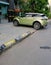 Mandalay/ Myanmar - June 16 2019: A parked sage green Range Rover Evoque five-door.