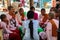 Mandalay, Myanmar - Nov 11, 2019: People in Mahamuni Pagoda in Mandalay