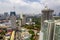 Mandaluyong, Metro Manila, Philippines - Aerial of Condominium towers along Shaw Boulevard and near Wack-Wack village