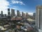 Mandaluyong, Metro Manila, Philippines - The Ortigas Skyline and Shaw boulevard as seen from Wack Wack Village