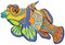 Mandarin fish cartoon character