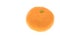 Mandarine on white background isolated insulated