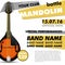 Mandolin Festival poster battle live concert acoustic folk music indie modern