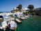 Mandrakia traditional Greek village with fish boats at Milos isl