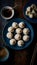 Mandu or mandoo, Korean dumplings depicted in culinary photography