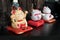 Maneki Neko Japanese lucky cat figures