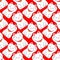 Maneki-neko. Seamless pattern with japanese lucky