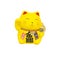 Maneki Neko, Yellow lucky cat isolated