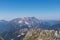 Mangart - Scenic view of high alpine Mangart road (Mangartska cesta) seen from Mangart Saddle