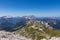 Mangart - Scenic view of high alpine Mangart road (Mangartska cesta) seen from Mangart Saddle