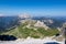 Mangart - Scenic view of high alpine Mangart road (Mangartska cesta) seen from Mangart Saddle