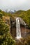 Mangawhero falls and Mount Ruapehu