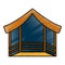 Manger stable isolated icon