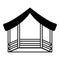 Manger stable isolated icon