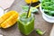 Mango with Banana and Spinach smoothie