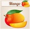 Mango. Cartoon vector icon