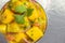 Mango ceviche vegetarian and vegan Mexican food