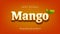 mango editable text effect vector illustration