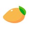 Mango flat clipart vector illustration