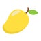 Mango flat icon, fruit and tropical