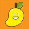 mango fruit mascot illustration vector eps 10