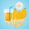 Mango juice vector