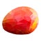 Mango ripe, juicy, delicious, tropical fruit, triangulation, vector realistic illustration