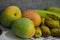 Mangoes and dates hot summer fruits