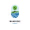 Mangrove Forest Coastal Water Flow Sea Conservation Logo