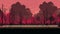 Mangrove Forest Fire: Retro 8-bit Apocalypse Landscape