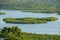 Mangrove island in archipelago of Bocas del Toro