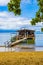 Mangrove and Pouso beach with swimming restaurant Ilha Grande Brazil