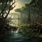 Mangrove tropical landscapes