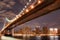 Manhattan Bridge At Night