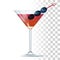 Manhattan Cocktail Illustration