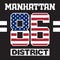 Manhattan district t-shirt