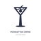 manhattan drink icon on white background. Simple element illustration from Drinks concept