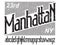 Manhattan font set