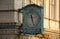 Manhattan, New York City, New York - June 10 2009. Broken thermometer on Broadway and Chambers Street in summer heat.