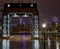 Manhattan New York skyline rainy from East River